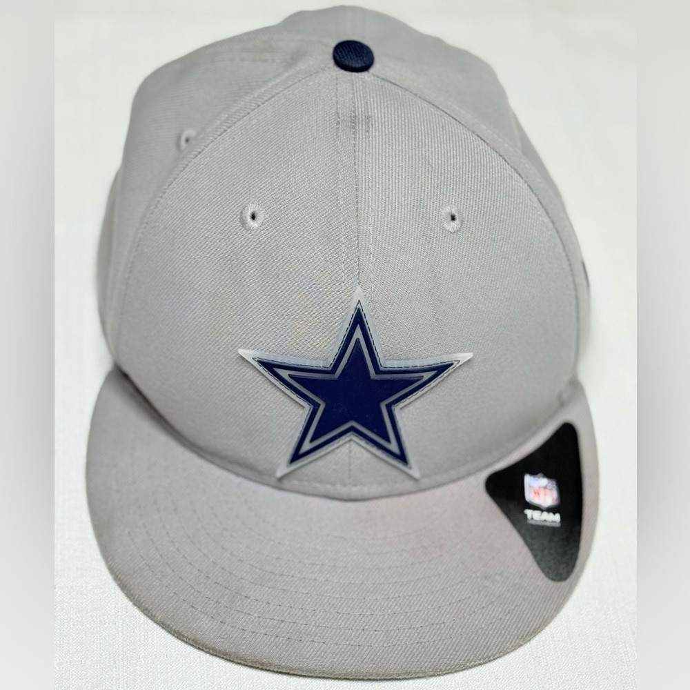 DALLAS COWBOYS New Era 9Fifty Gray Navy Blue Mens Hat Cap Adjustable - Picture 2 of 7